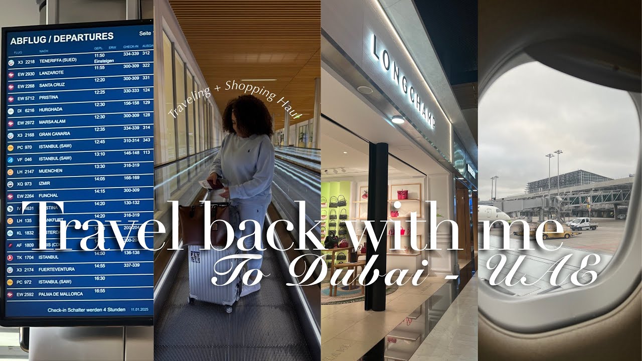 TRAVEL back WITH ME TO DUBAI - UAE | 7 hour transit in paris…