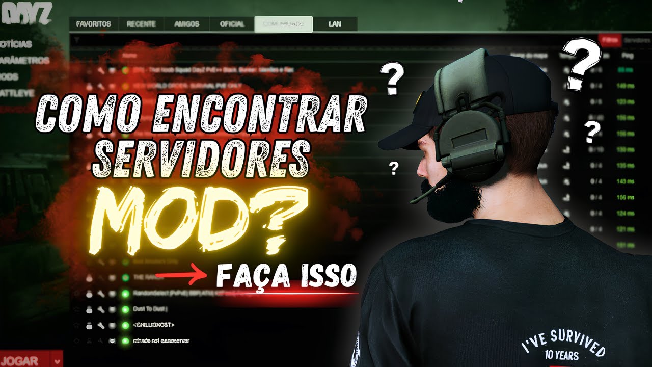 Como encontrar SERVIDORES MOD no DayZ? | DayZ Tutorial #2