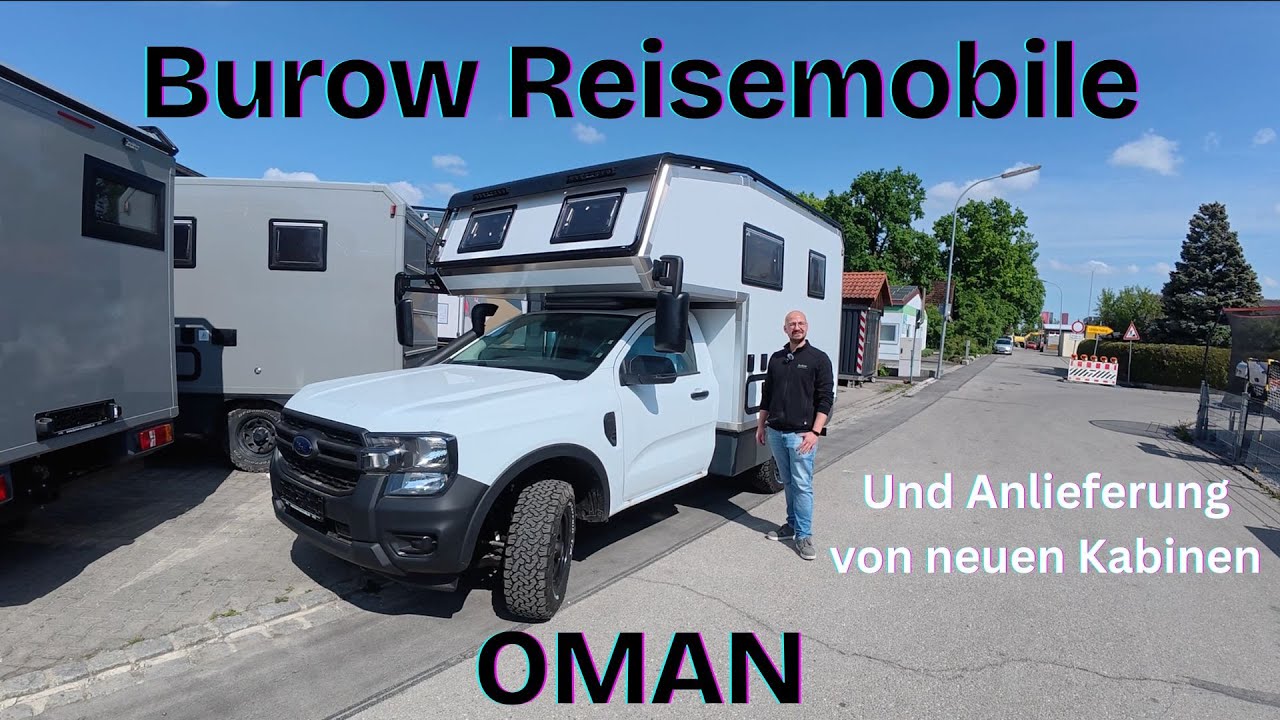 Burow Oman auf Ford Ranger Single Cab - Anlieferung neuer Kabinen im Werk