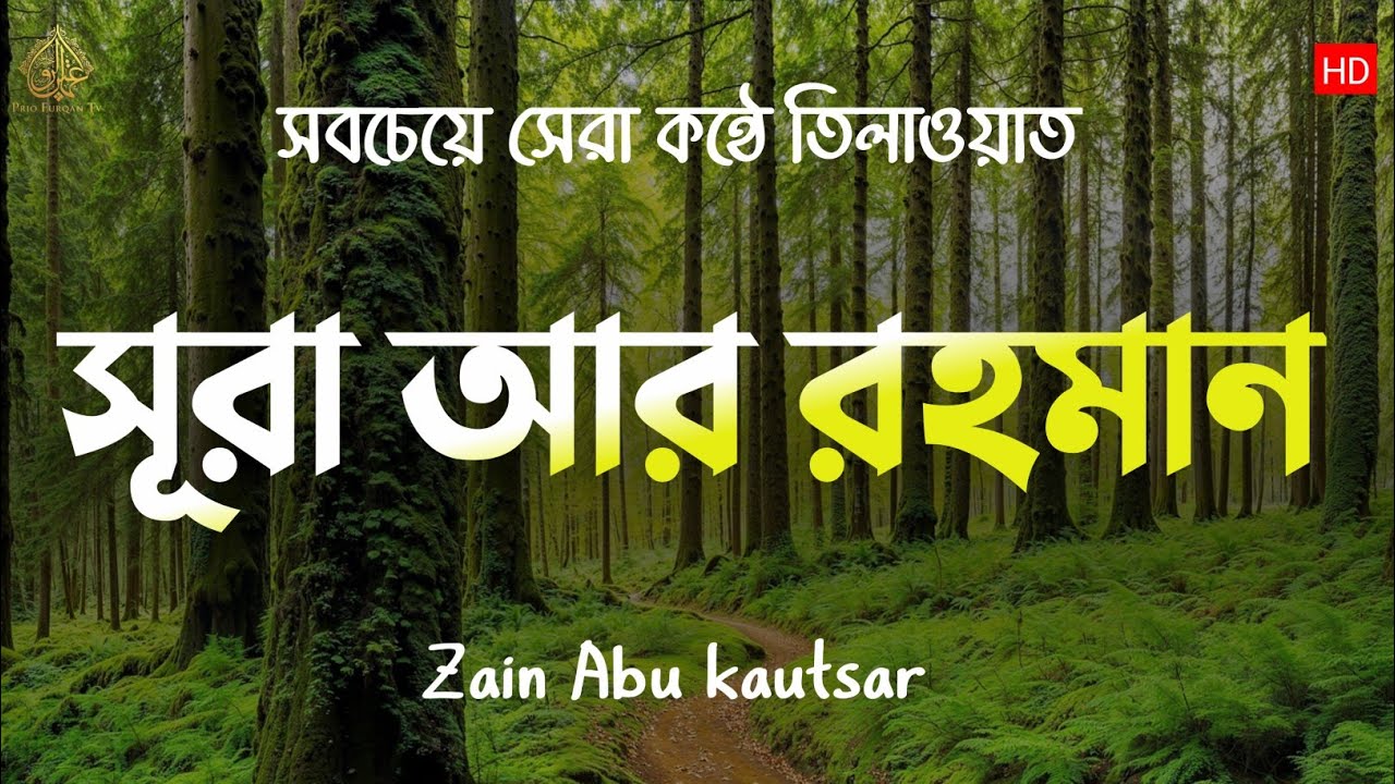 সবচেয়ে সেরা কন্ঠে সূরা আর রহমান | Surah Ar Rahman tilawat | quran recitation | Zain Abu Kautsar | 