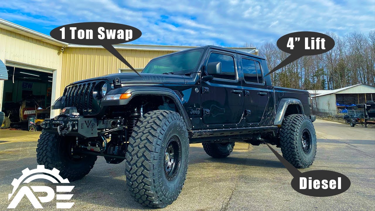 Jeep JT Gladiator 1 Ton axle swap Montage