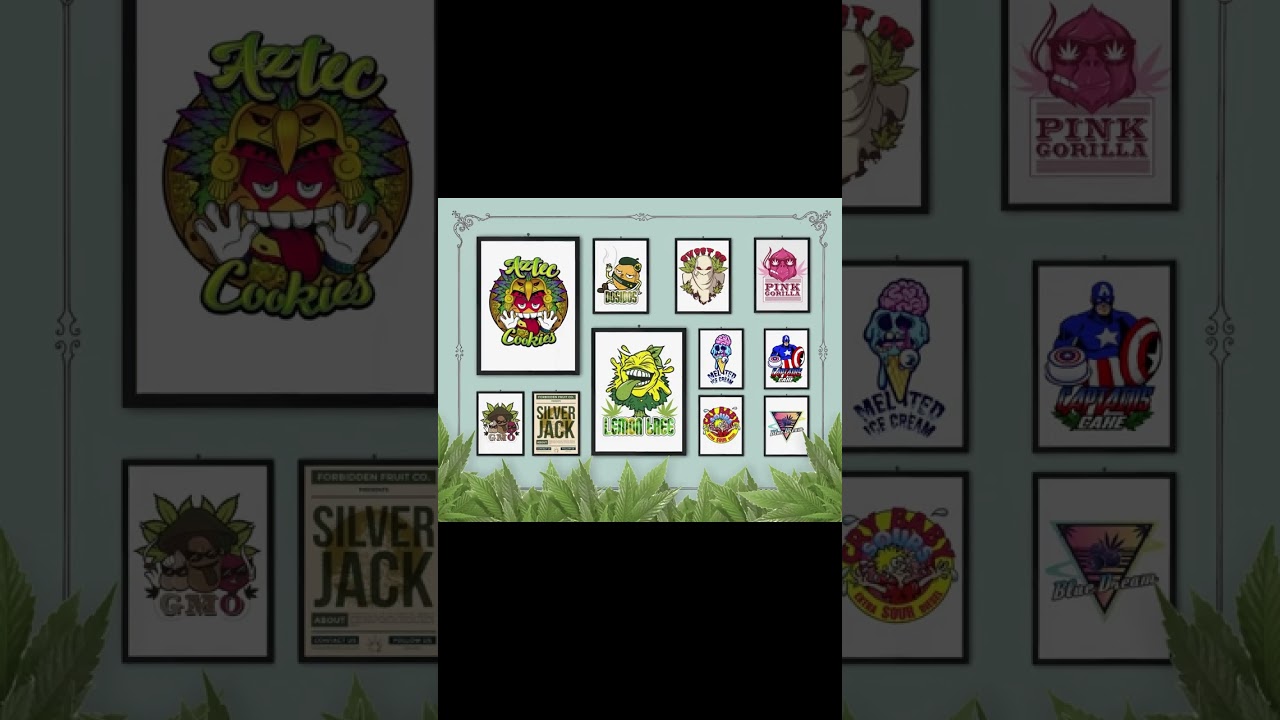 Put your favorite marijuana strain on display with Custom Strain Artwork