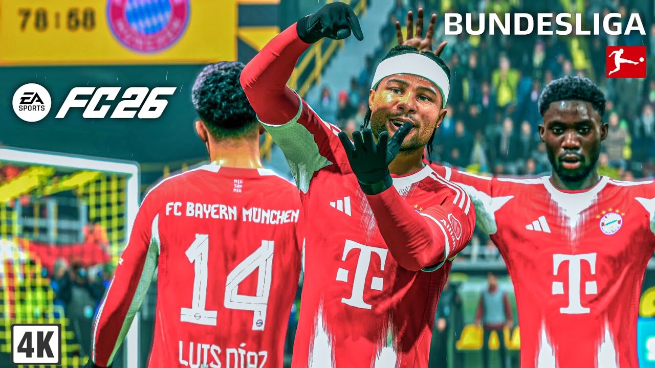 Borussia Dortmund Vs Bayern Munich. The German Clasico. PS5™ EA SPORTS FC26 [4K60]