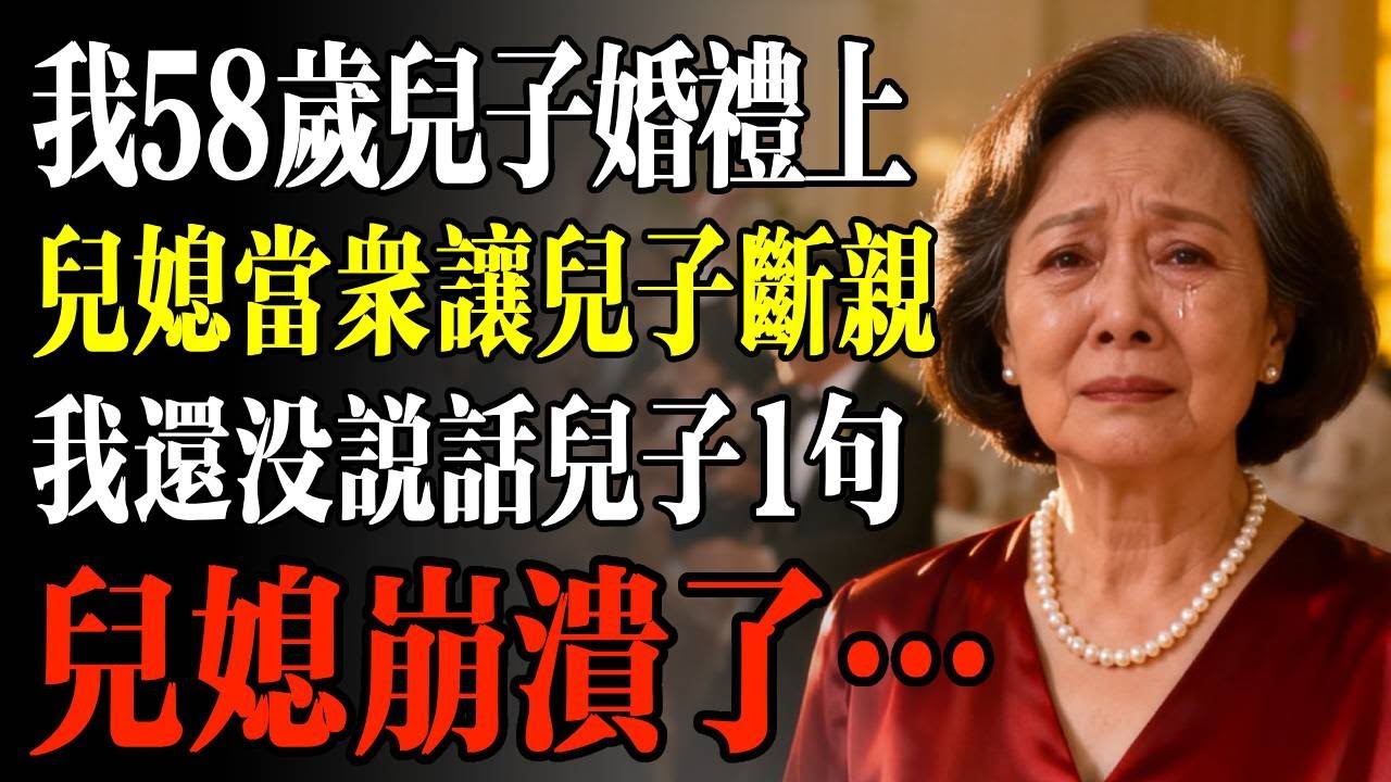 我58歲兒子婚禮上，兒媳當衆讓兒子跟我斷親，我還沒說話兒子1句，兒媳崩潰了…#幸福 #人生 #故事 #老年 #退休後 #情感 #人生感悟 #養生 #哲理 #老年生活