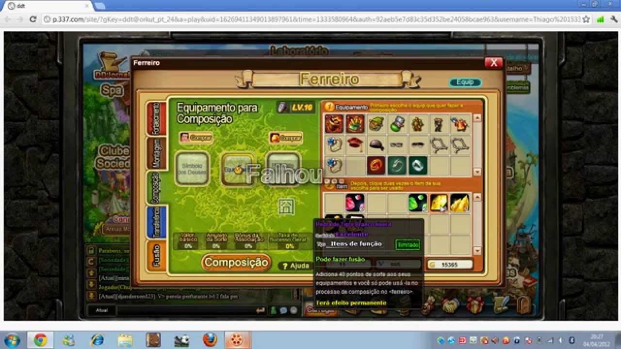 Upando Arma mais 12 Ddtank 337 s20 s22 s24 Thiago1533.!By:Magodamorte1!