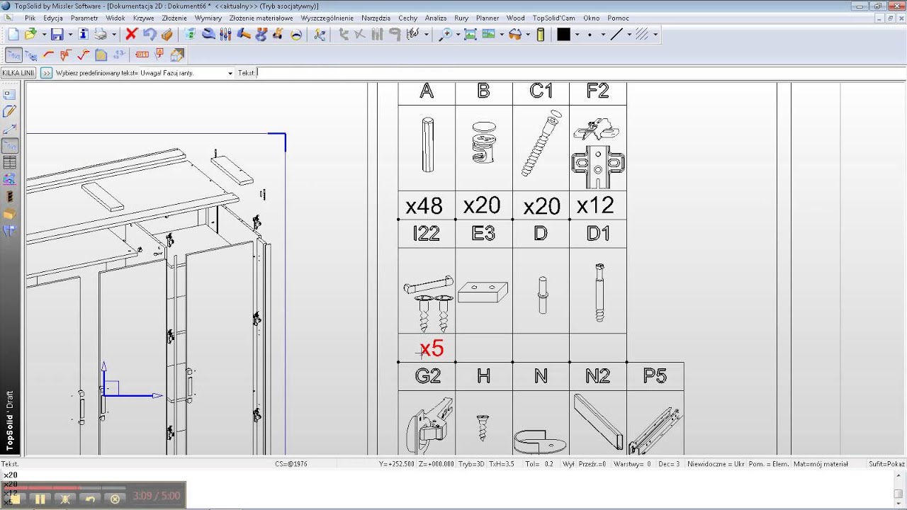 instrukcja montażu mebli topsolid 2z12