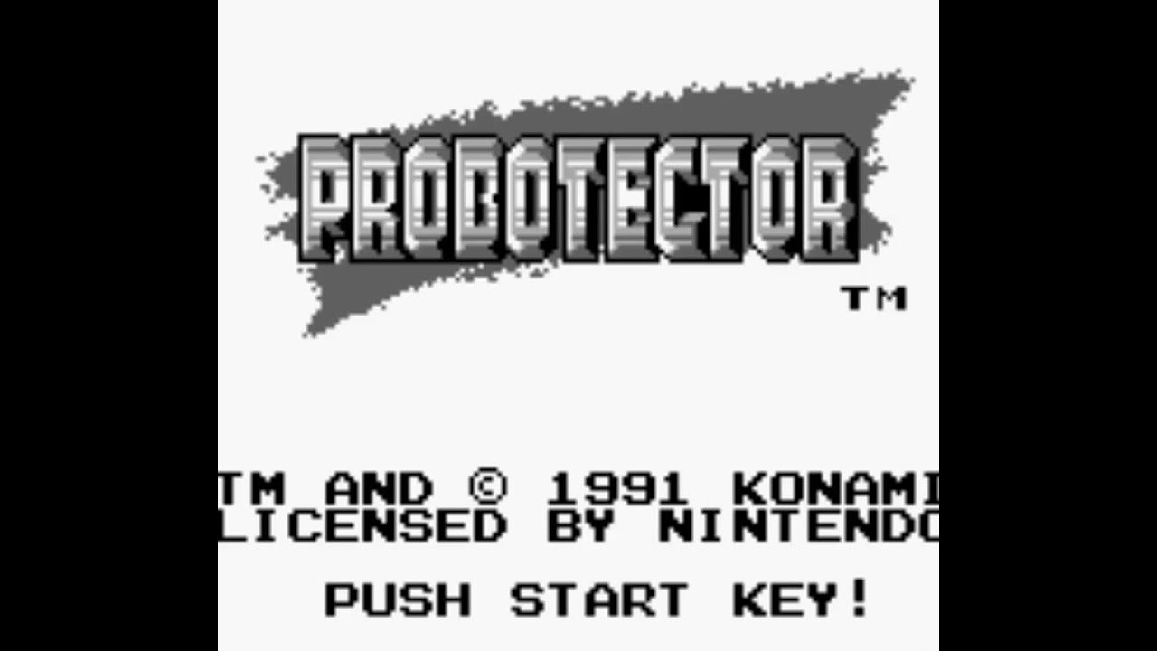 Probotector - Nintendo Game Boy Game Play