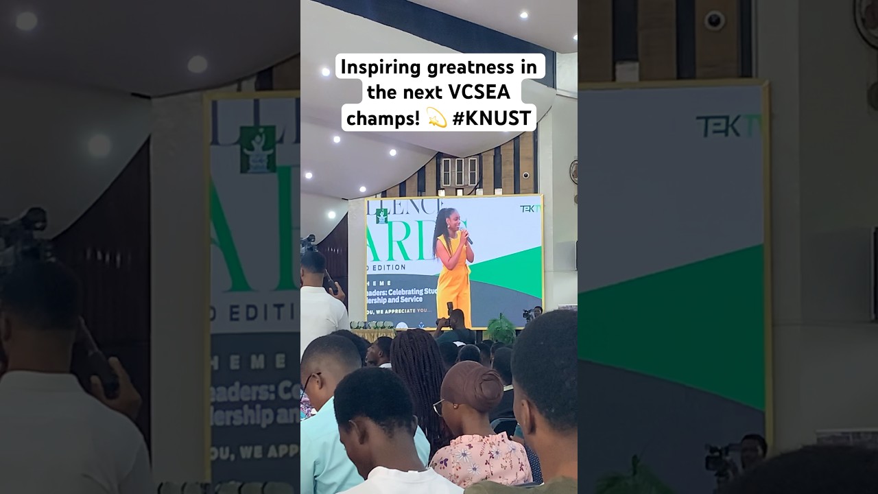 Inspiring greatness in the next VCSEA champs! 💫 #KNUST #VCSEA. #trending #viralvideo #fyp #awards