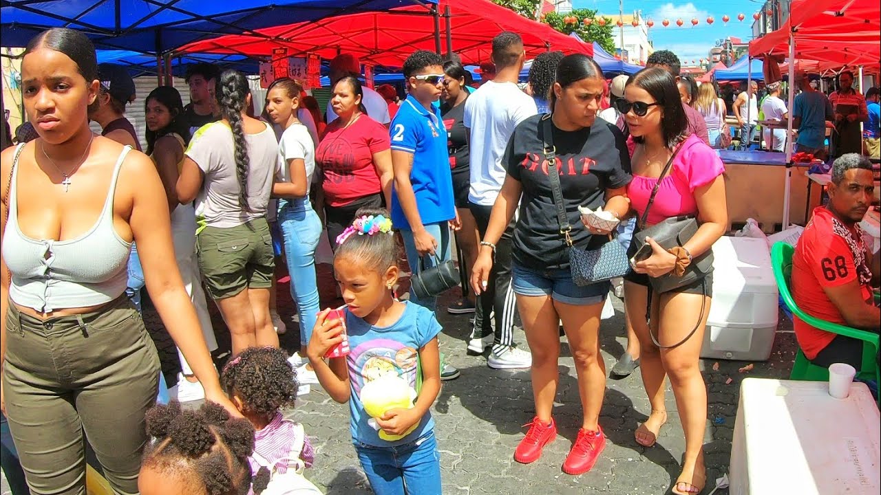 Caminando Mercado BARRIO CHINO de SANTO DOMINGO 4k República Dominicana