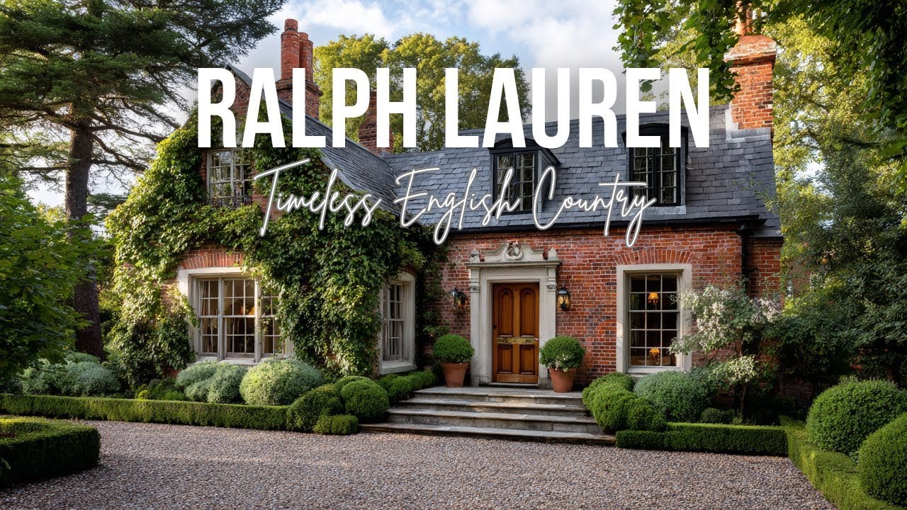 Timeless English Country Home Inspired by Ralph Lauren Home and British Classic Elegance