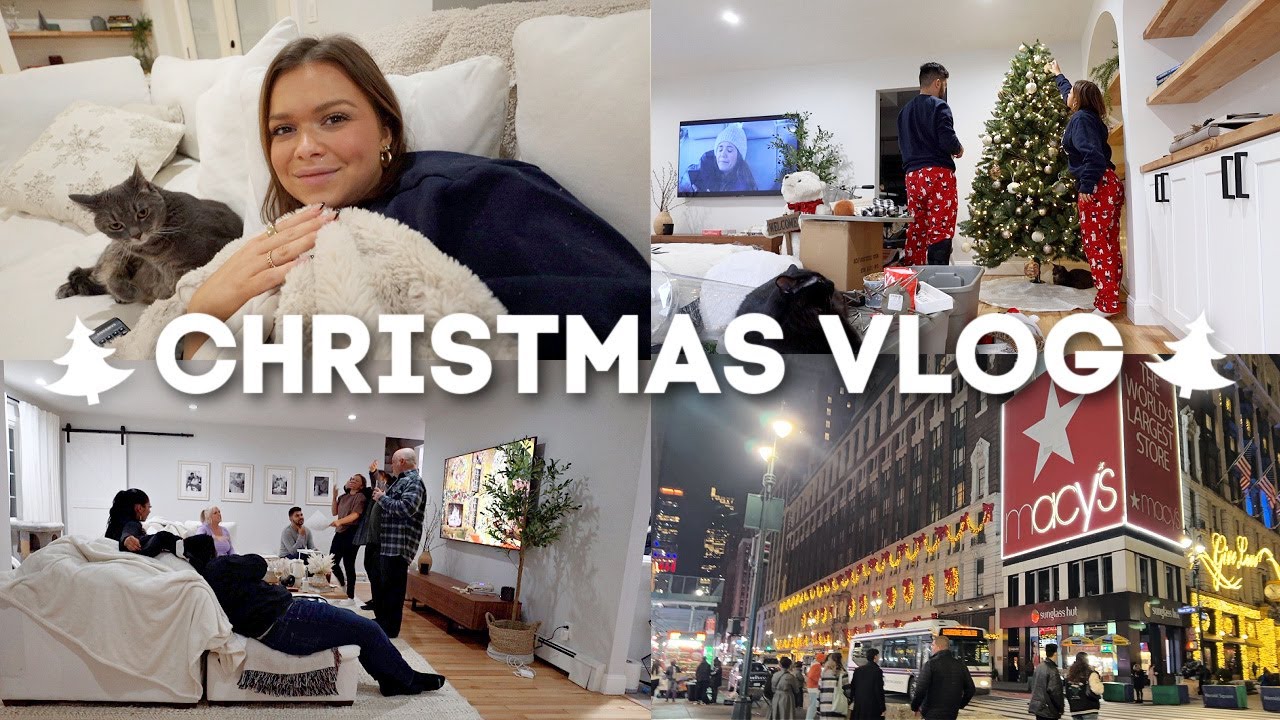 COZY CHRISTMAS VLOG: decorate with us, hilarious family meeting & fun with friends!