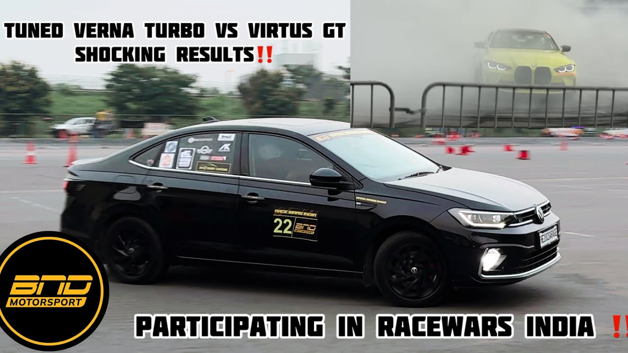 RACING VIRTUS GT IN BUDDHA INTERNATIONAL CIRCUIT‼️ TUNED VERNA VS VIRTUS GT #virtusgt #viralvideo