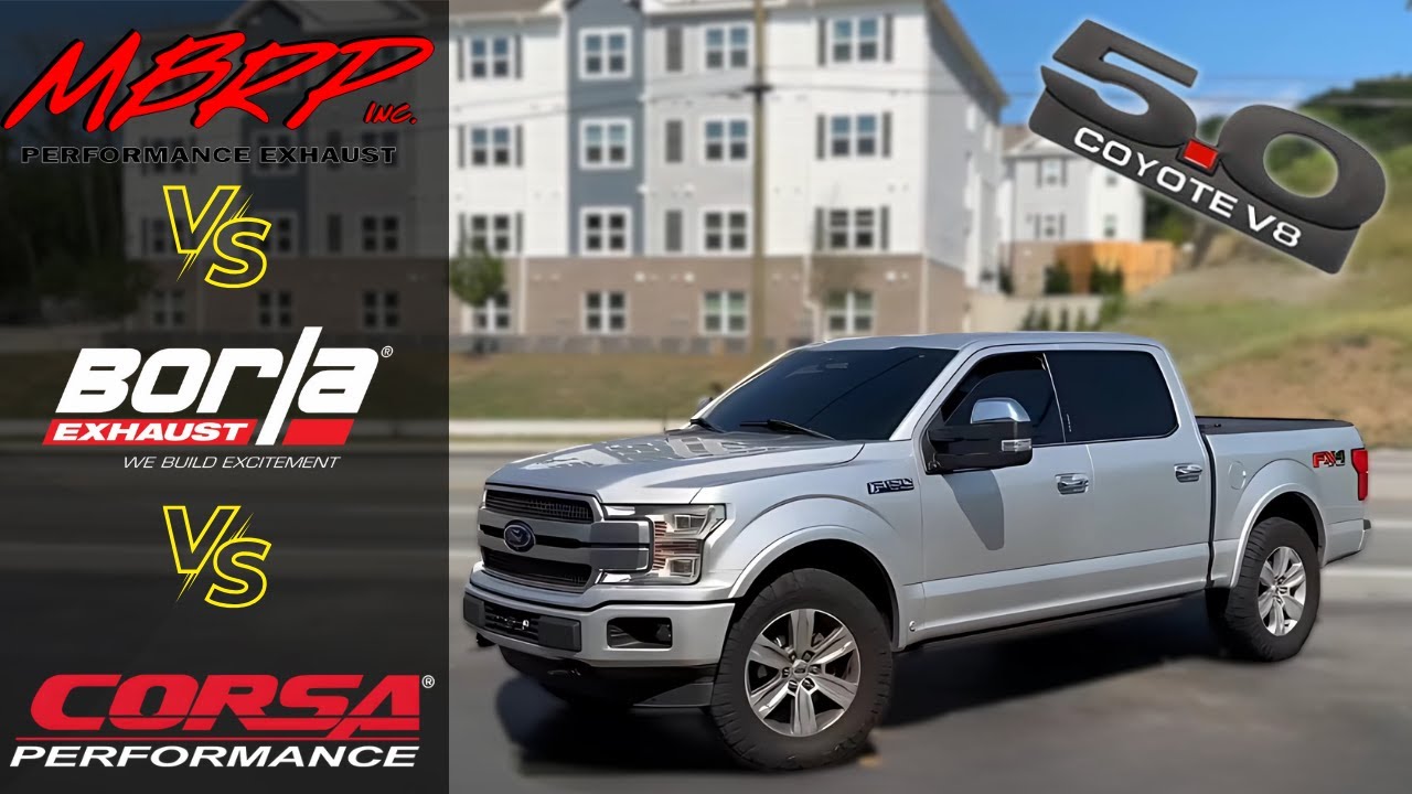 Ford F-150 5.0L V8: Borla XR-1 vs Corsa Sport vs MBRP Armor Plus!