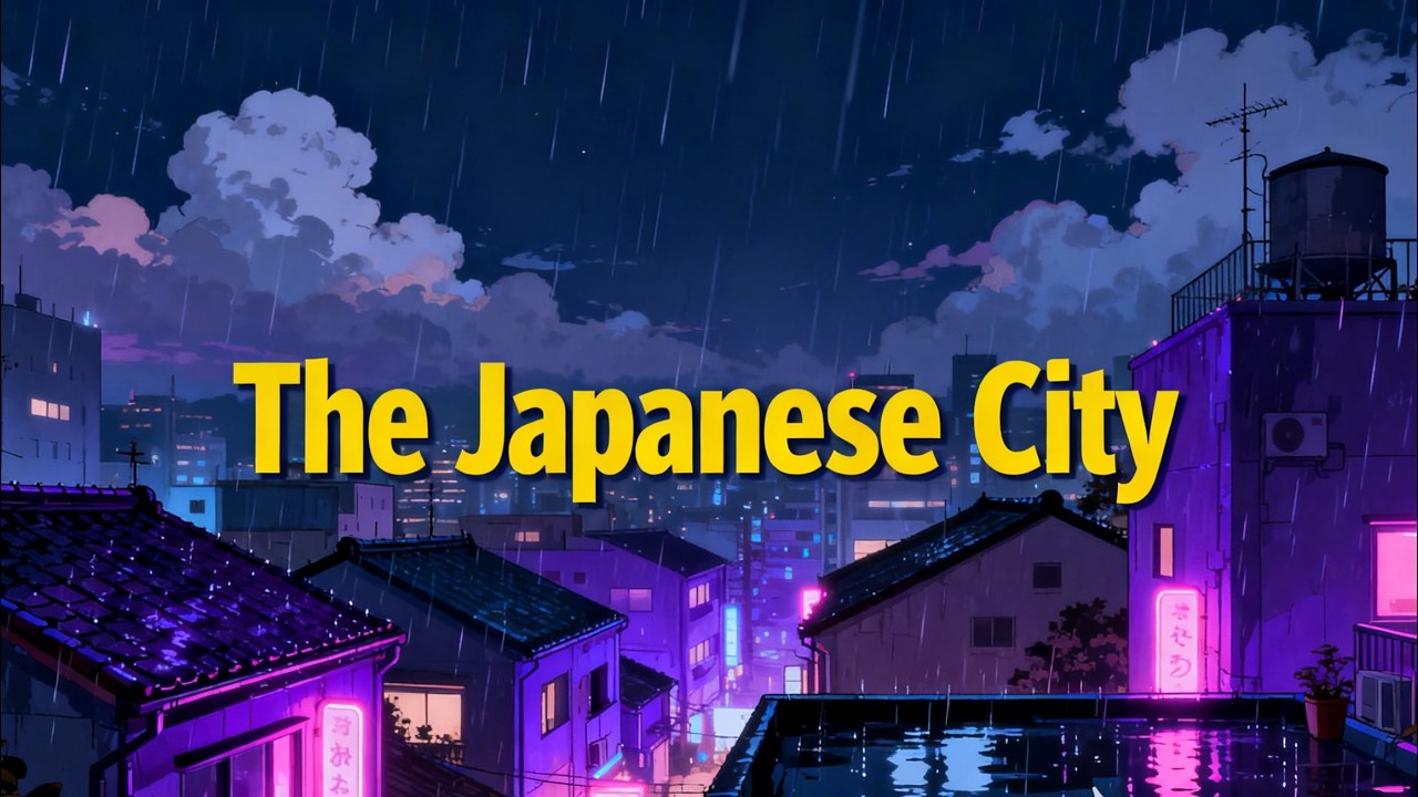 Japanese Chill Lofi Rain ☔ Calm Night Vibes | 東京の夜