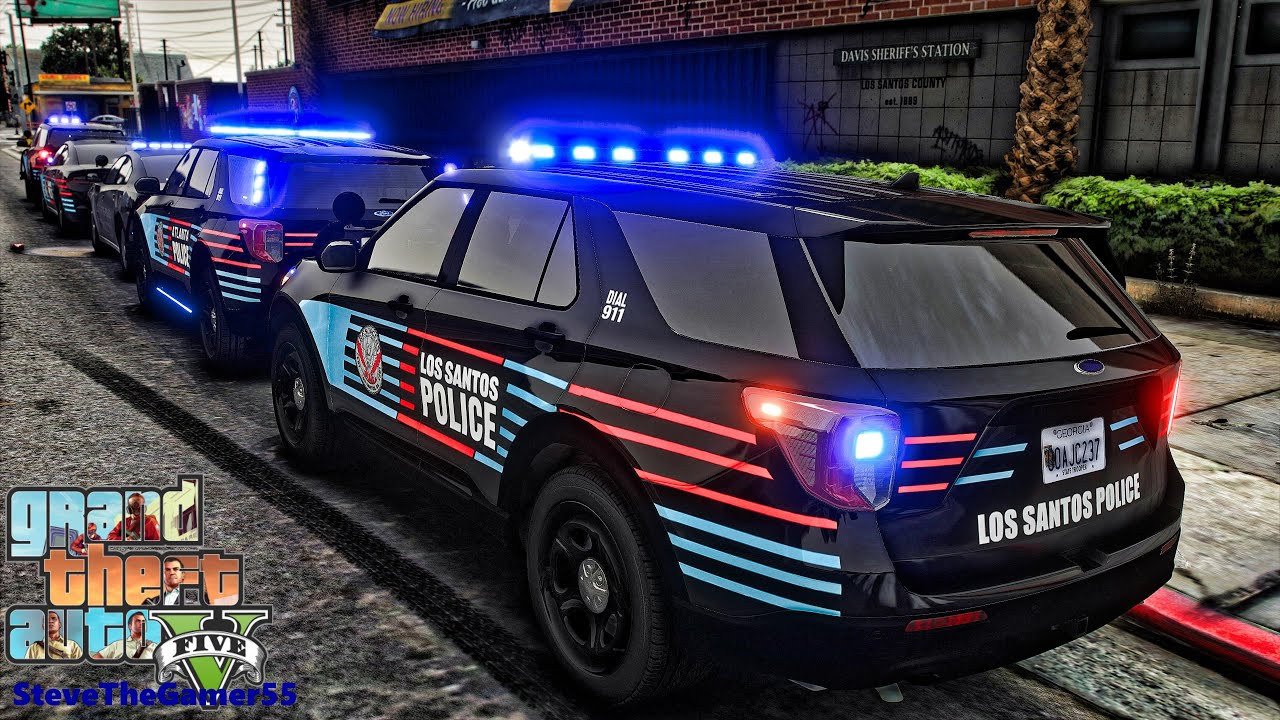 Городской патруль|| Мод GTA 5 Lspdfr|| HPD #lspdfr #stevethegamer55