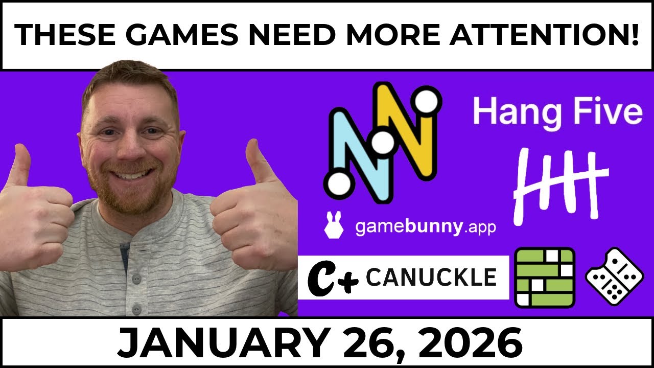 There are so many games to play! - Jan 26/2026 - The Amazing Games ft Hang Five and Strands