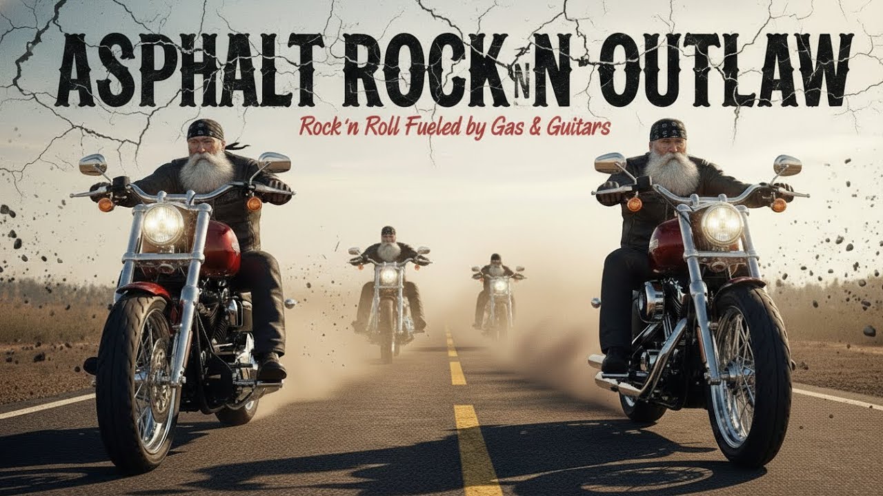 Best Music Rock n Roll 🎸 Asphalt Rock N Outlaw 🎶 Rock n Roll Fueled by Gas & Guitars