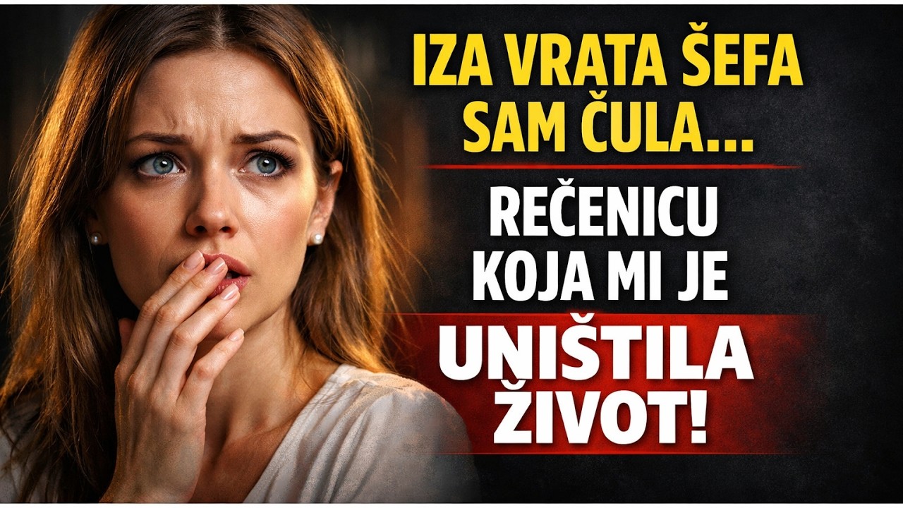 Vratila sam se po zaboravljeni mobitel. Iza šefovih vrata čula sam rečenicu koja mi je UNIŠTILA ŽIV