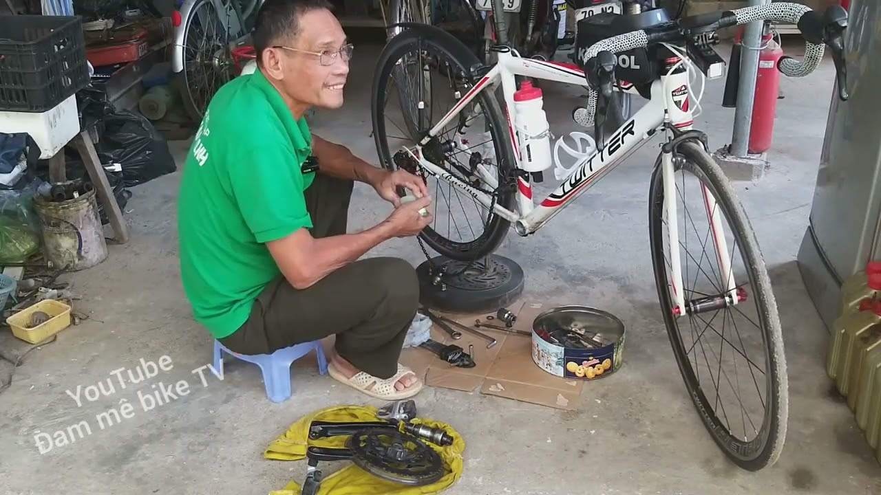 Chia sẻ thay trục giữa cốt bông xe đạp thể thao