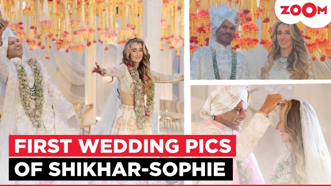 Shikhar Dhawan ties the knot with Sophie Shine ;Ranveer Singh and Virat Kohli congratulate them