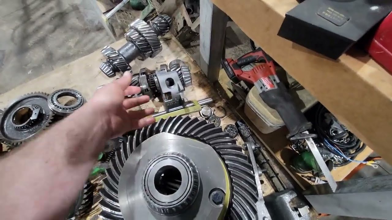 4430 JD, Air Seat install, Quad range transmission tear down.
