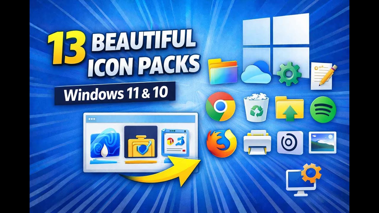 13 красивых наборов иконок для Windows 11 и 10 | Учебник GearUpWindows