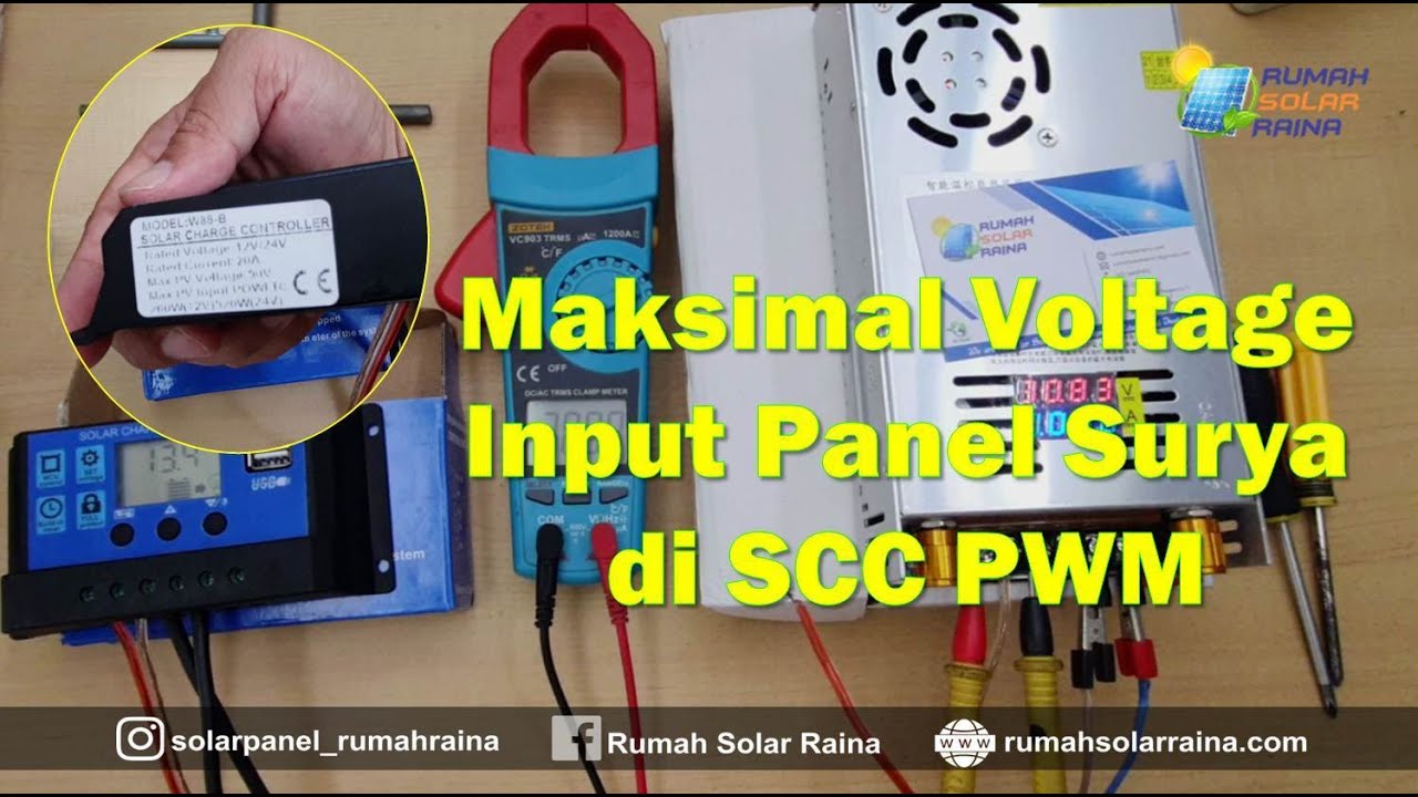 Maksimal Voltage Input Panel Surya di SCC PWM