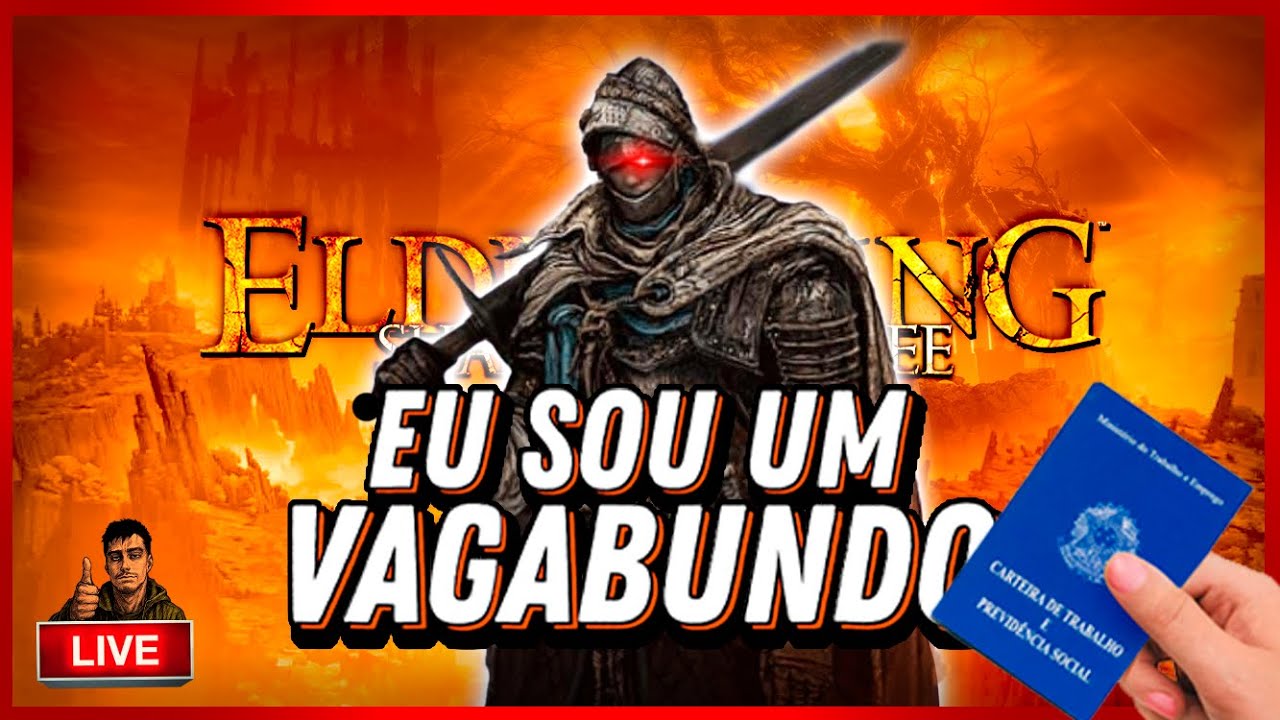 🟠LIVE - ELDEN RING, mas SÓ com A CLASSE DE ANDARILHO (VAGABOND) #3 #eldenring