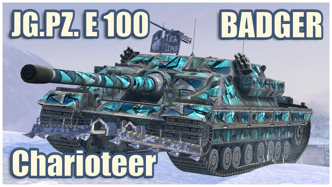 Jg.Pz. E 100, FV217 Badger & Charioteer • WoT Blitz Gameplay
