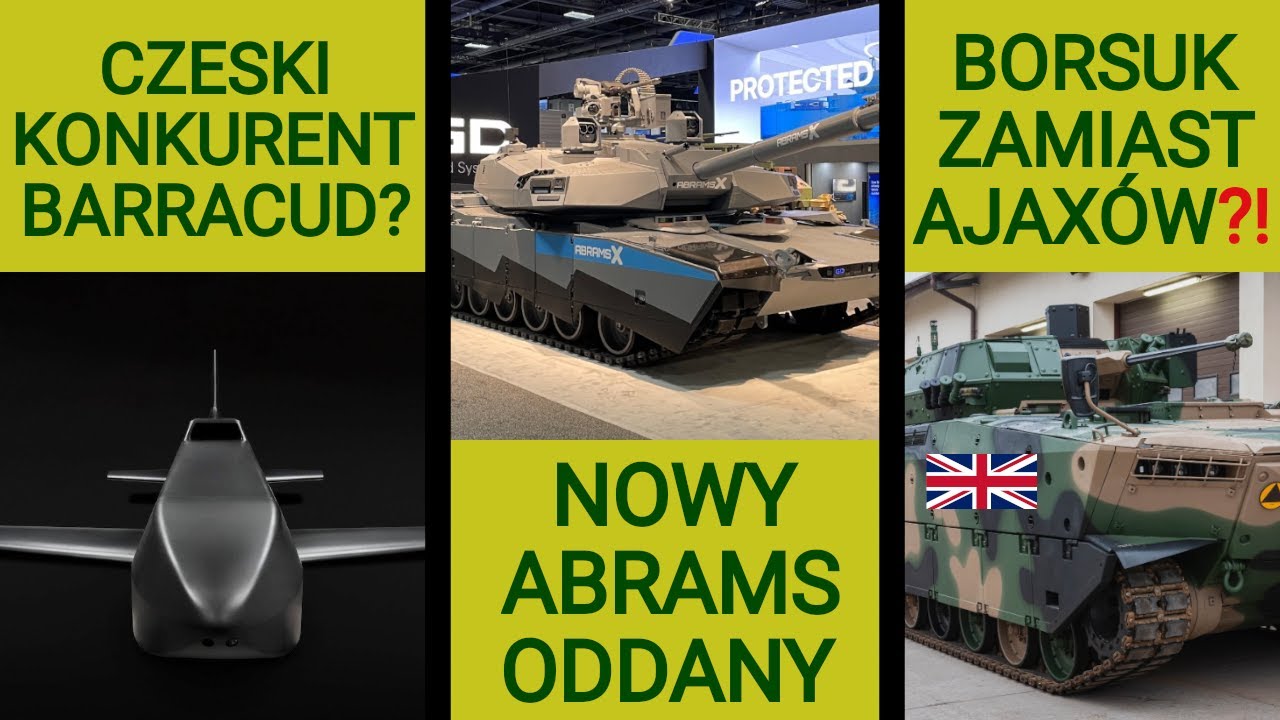 Nasze Borsuki zastąpią brytyjskie Ajaxy?! Nowy Abrams gotowy? Testy ruszyły!: WOJSKOWE NEWSY 