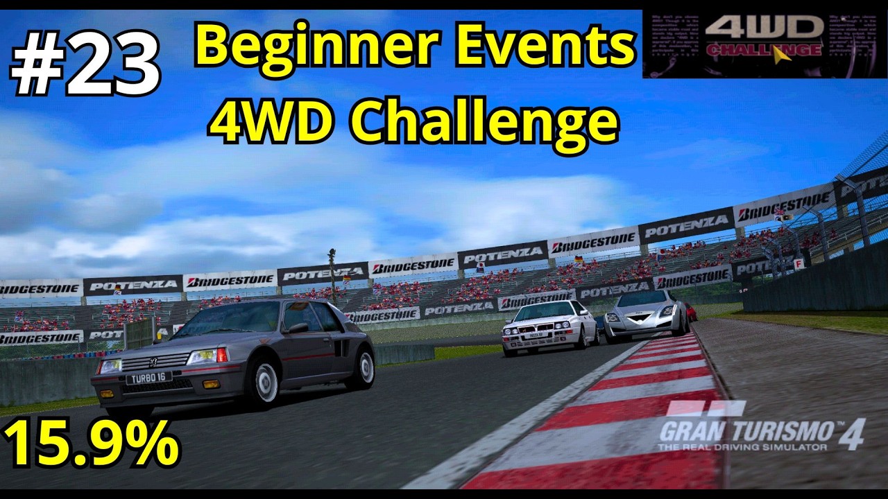 Correndo nas Beginner Events 4WD Challenge Gran Turismo 4 SPEC II