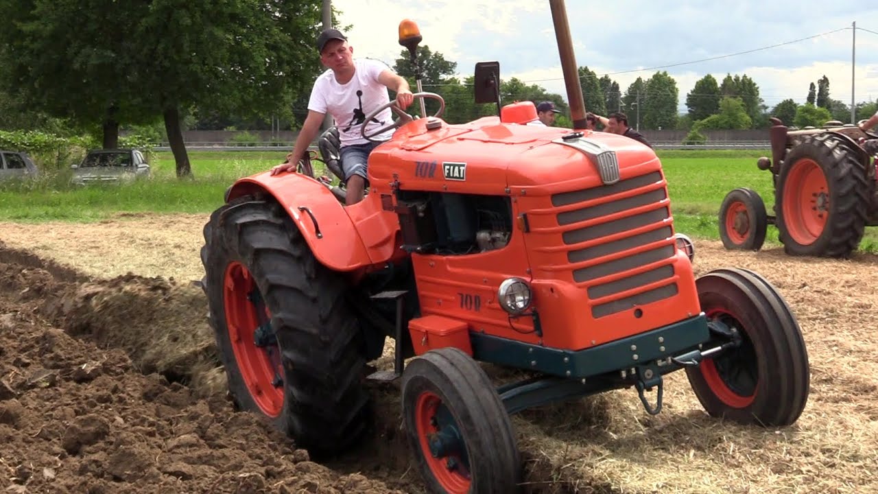 Fiat 70R aratura | POV plowing - Diesel sound