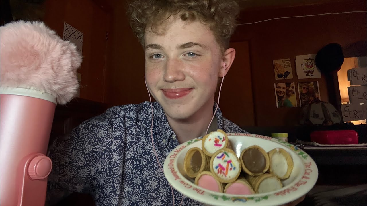 Trying To Eat The Bottoms of HOMEMADE cones ASMR