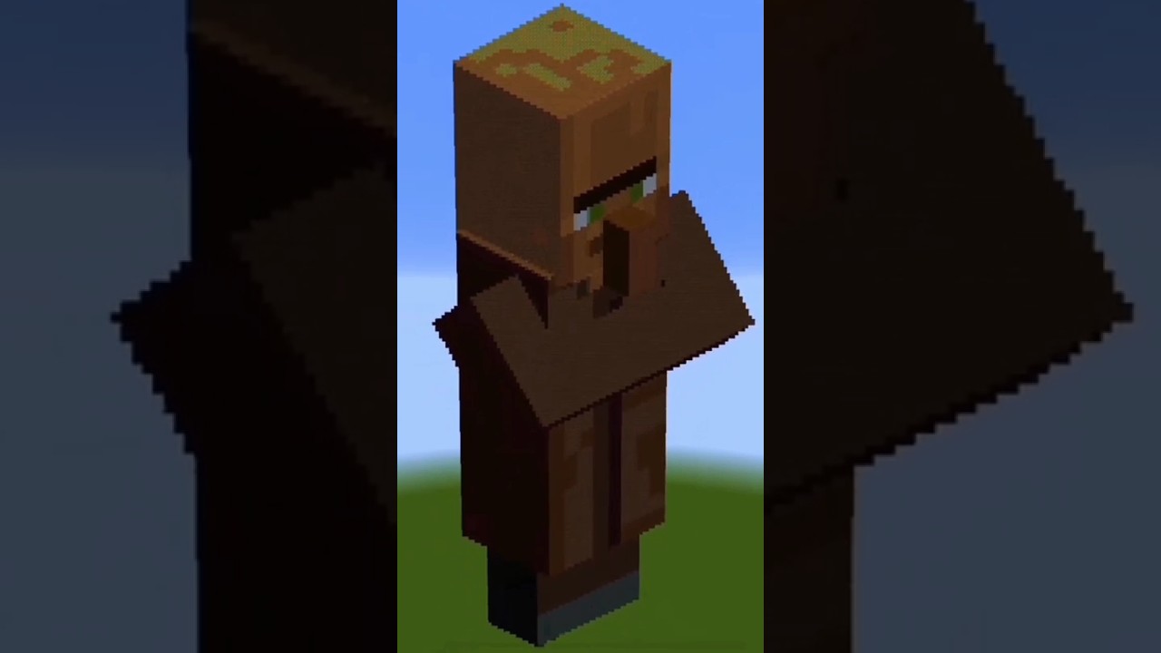 Minecraft Pixel art &ndash; Villager(PART 1) #shorts