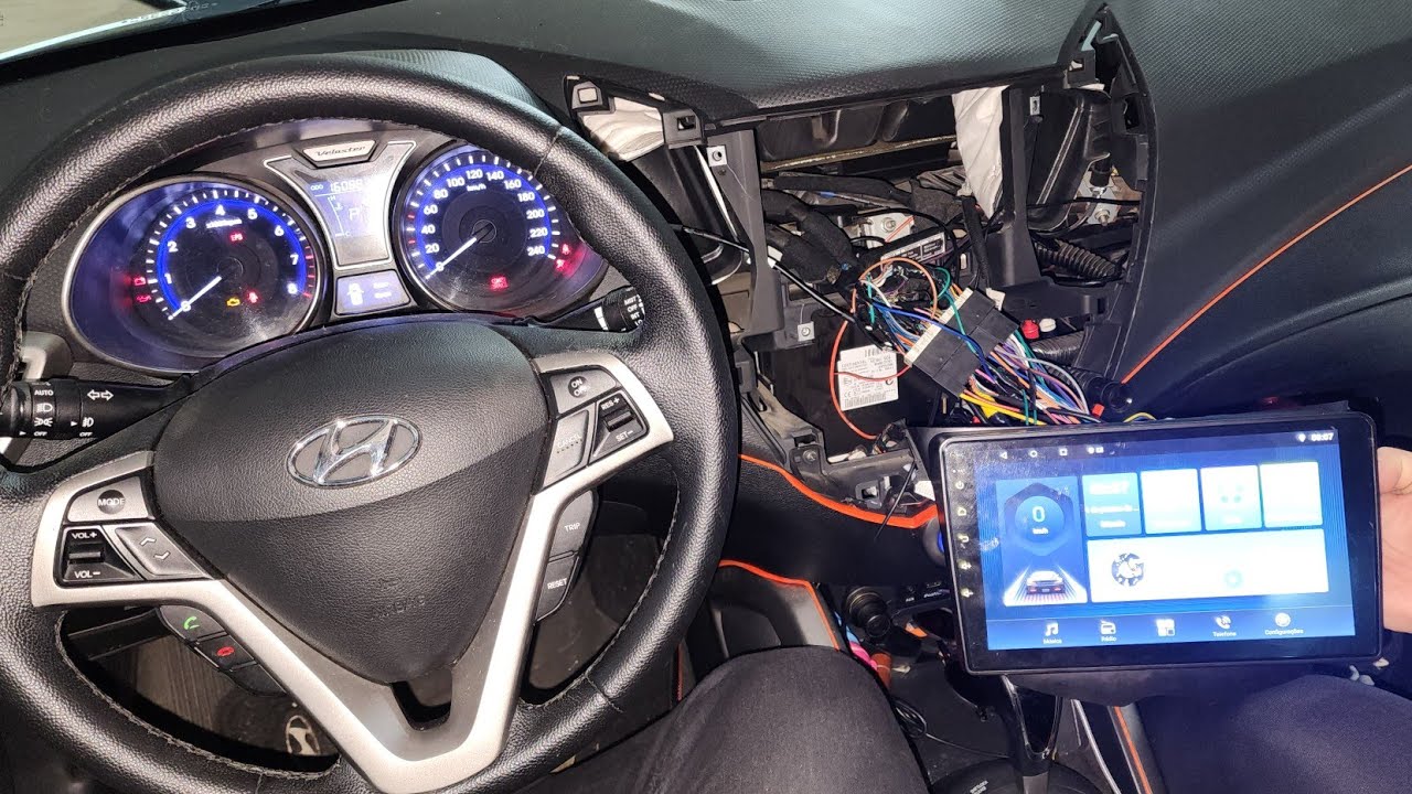 Veloster - Instala&ccedil;&atilde;o de Multimidia Android 9