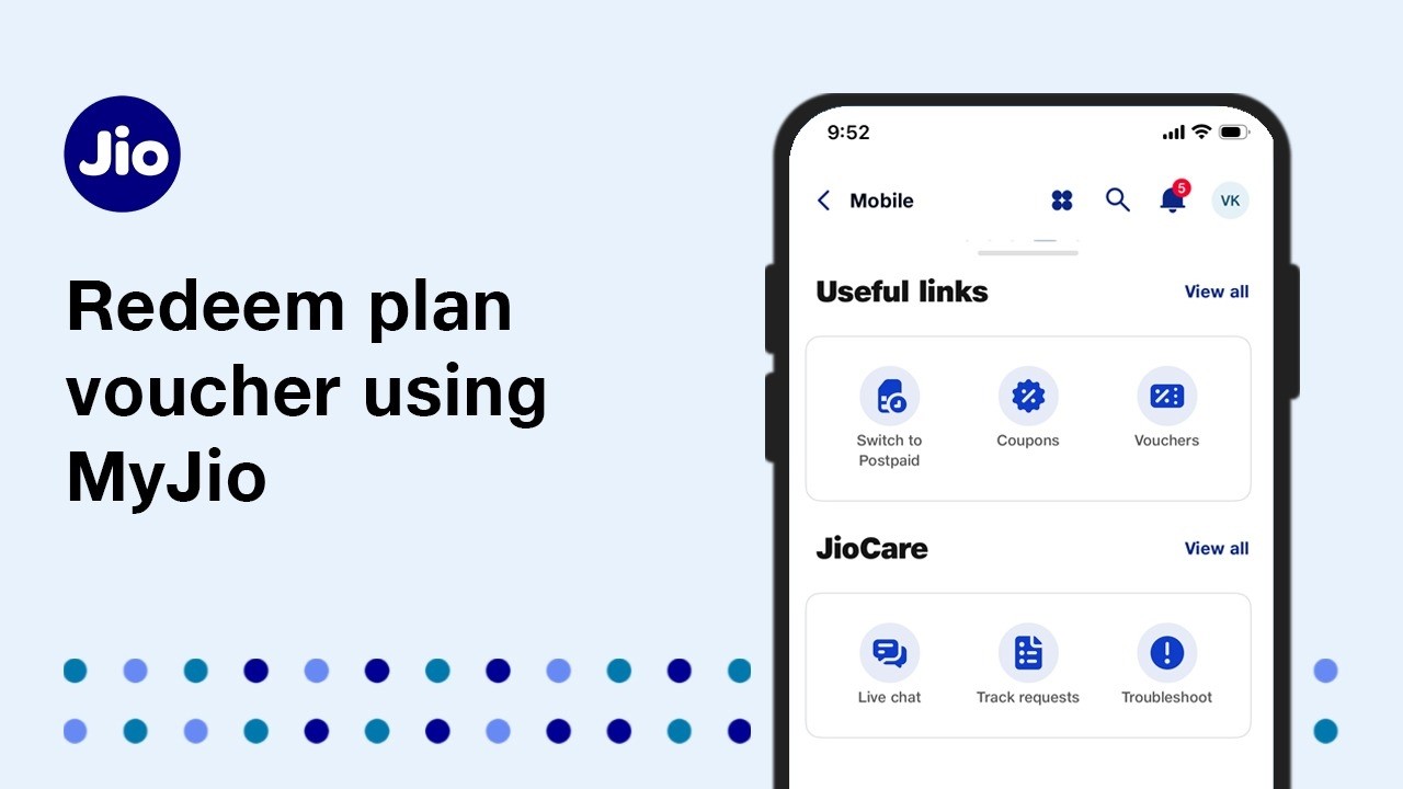 How to Redeem Plan Voucher using MyJio app