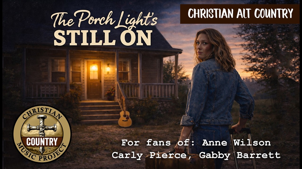 Porch Light's Still On - Christian Country Music Project (Official Country-Pop Lyric Video)