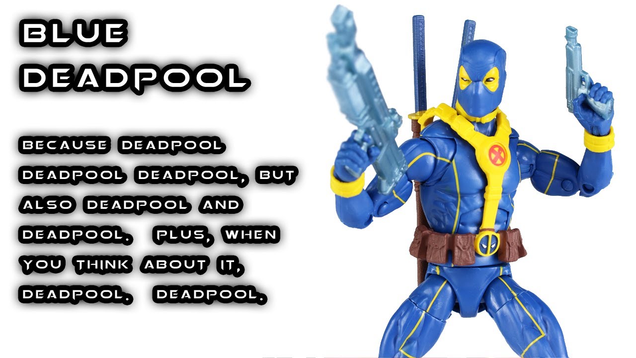 Marvel Legends DEADPOOL Blue and Yellow X-Men Action Figure Review