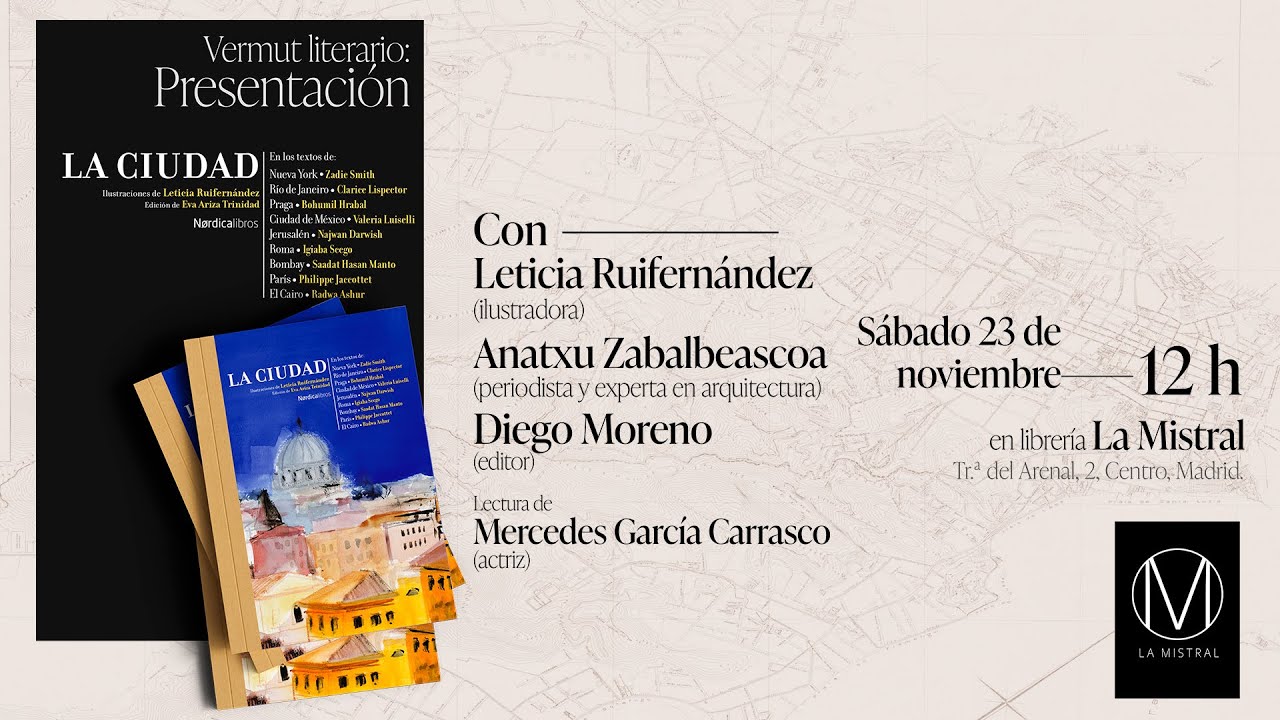 Presentación de «La ciudad» en la librería La Mistral de Madrid