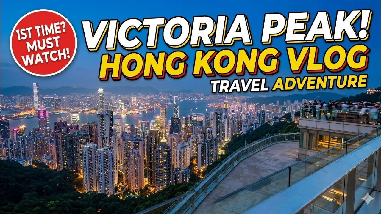 Amazing Views Of HONG KONG🇭🇰 In 4K |Victoria Peak & The Peak Tram | Hong Kong Island's Highest Point