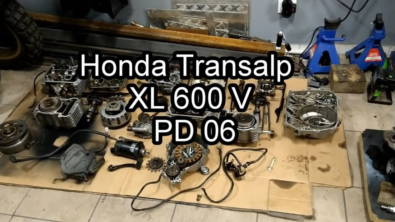 Honda XL 600 V Transalp  #8 Rozpoławiam silnik , omawiam uszkodzenia ,opowiadam co dalej