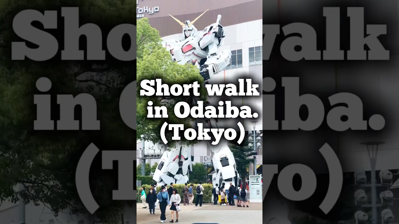 Petite balade &agrave; #Odaiba, (#Tokyo) avec le #Gundam, le building #FujiTV, le #rainbowbridge. (#japan)