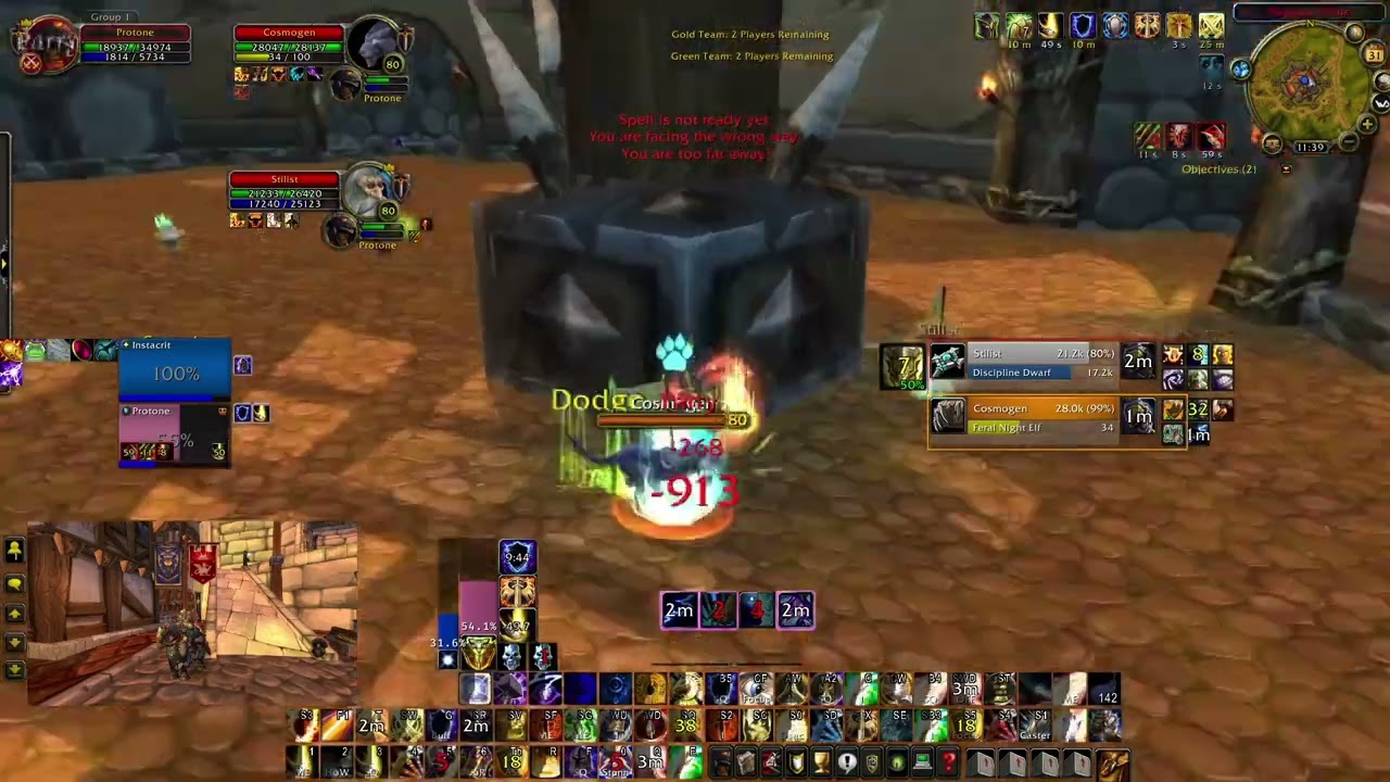 Prot Pala(Protonex)+Rshaman(Instacrit) vs Cosmogenesis(Warmane/Blackrock)