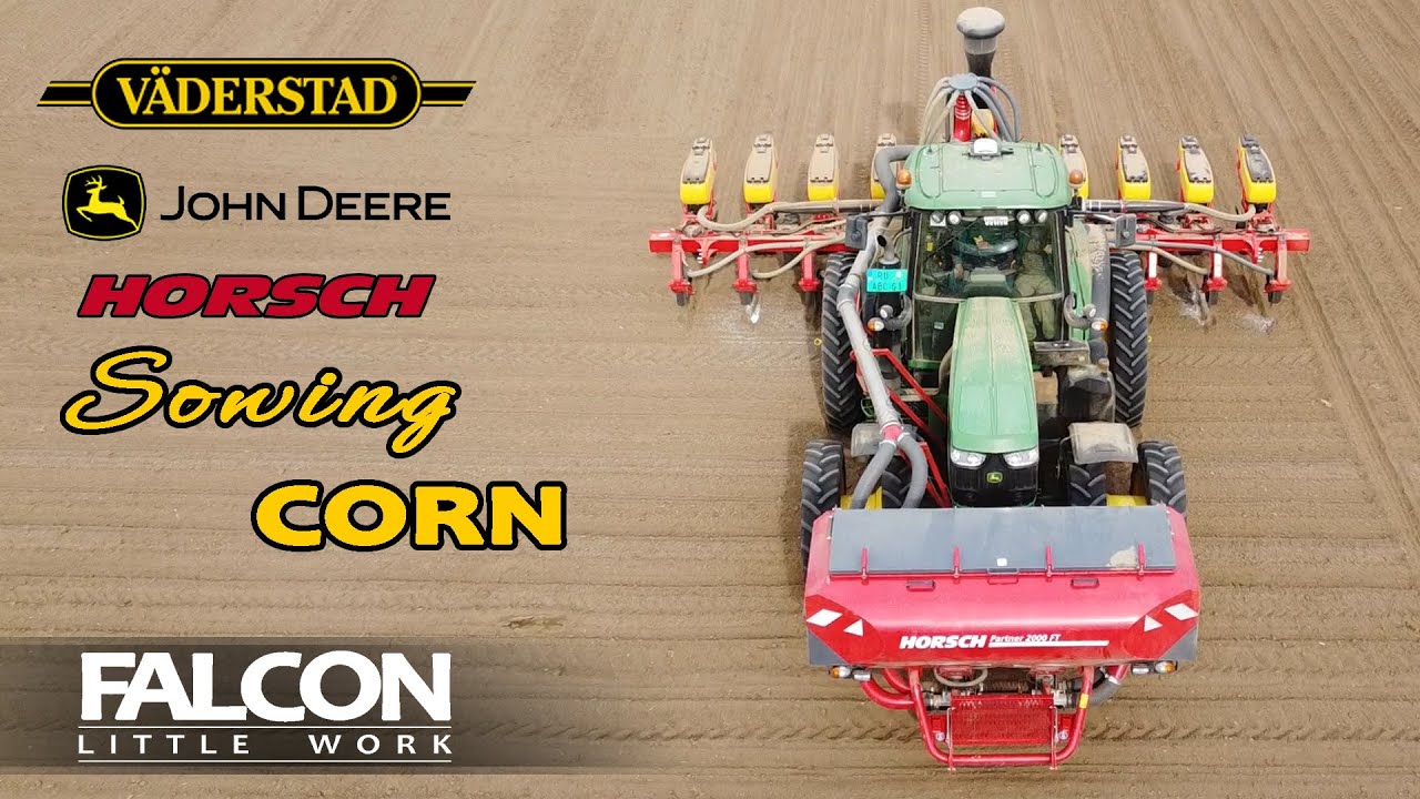 John Deere 6195M - Väderstad - HORSCH  Partner 2000 FT