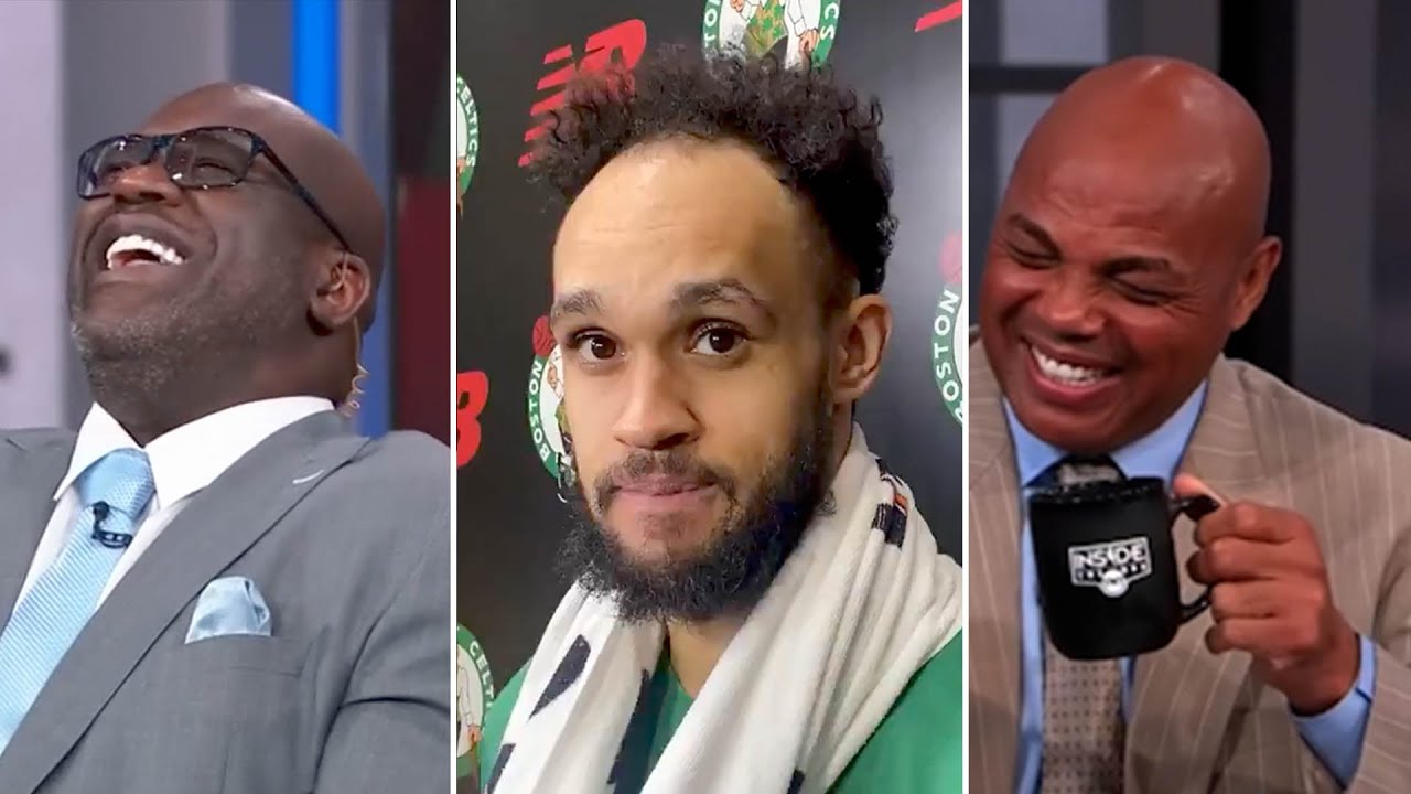 Charles Barkley and Shaq TROLL Derrick White's HAIRLINE! 