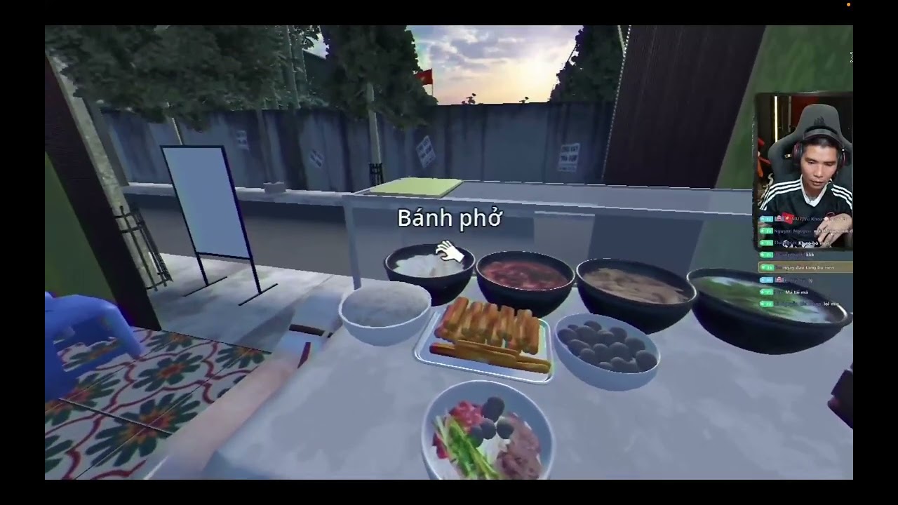 Bác Gấu chơi game Phở live 1/11