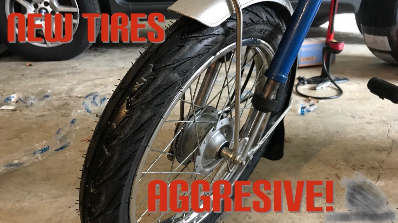 1983 Honda express gets new tires