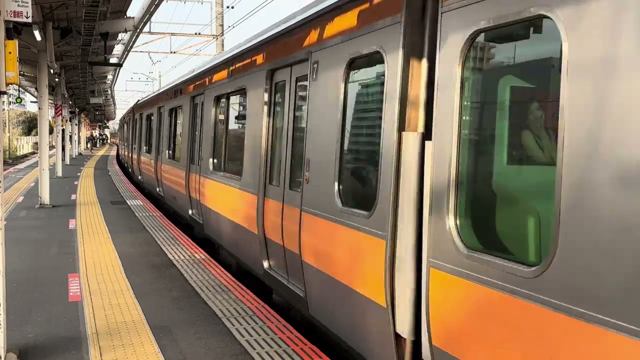 4/8 E233系0番台ﾄﾀT5編成 保安システム誘導障害試運転　日野駅到着
