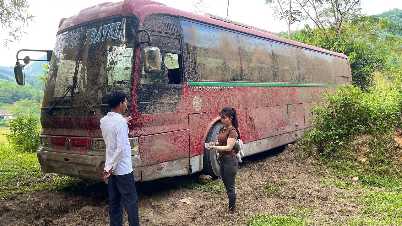 The old HYUNDAI bus was completely restored, full video of the genius girl