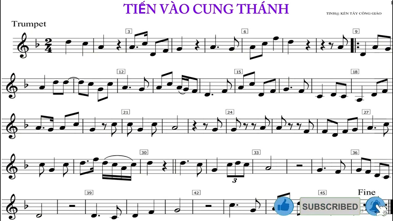 Bản Nhạc Hay - Tiến Vào Cung Thánh